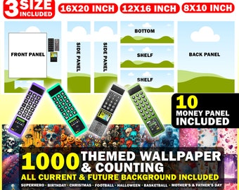 Canva Vending Machine Template | 8X10, 12x16 & 16x20 | Blank Template | 10 Payment Panel PNG | Trendy Birthday Gift | 1000+ FREE Wallpapers