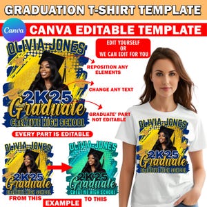 Graduation, Senior T Shirt Design, Glitter Canva Editable, 2024 Graduation Family T Shirt Design Template, T Shirt Sublimation, DTF DTG File