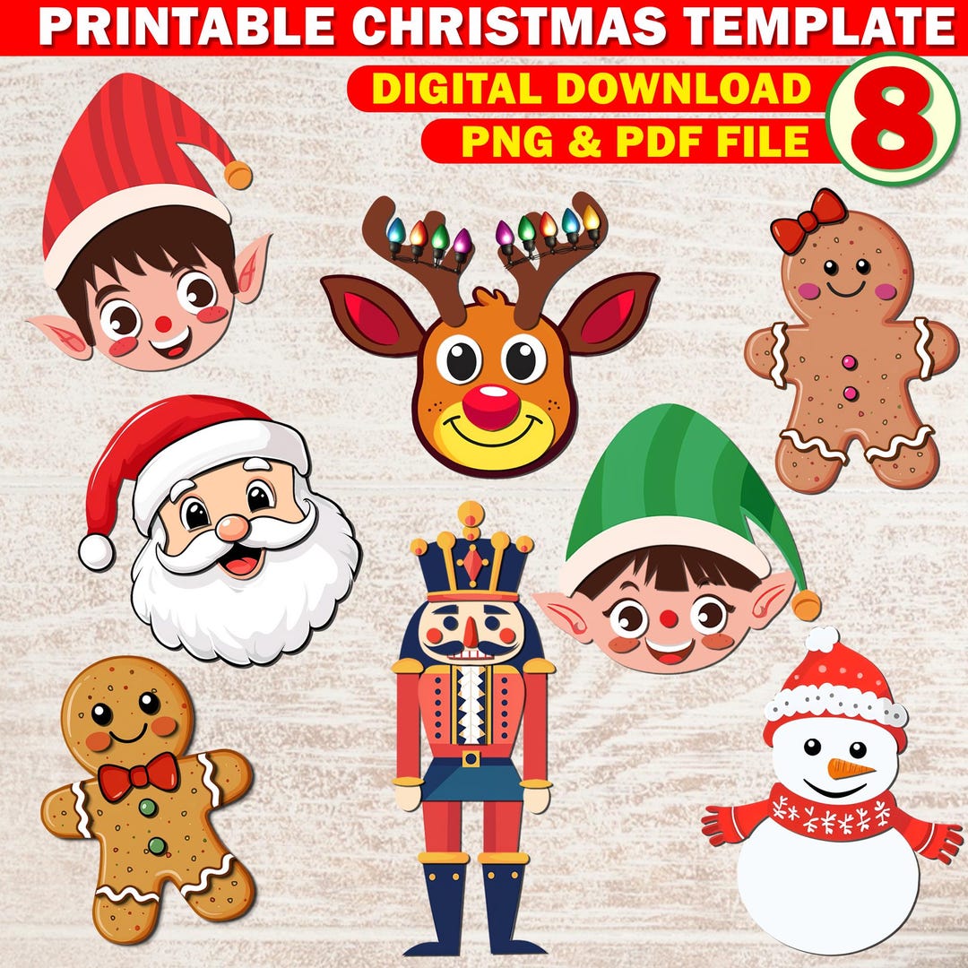 8x Printable Craft for Kids Bundle | Christmas Winter Kids Activity ...