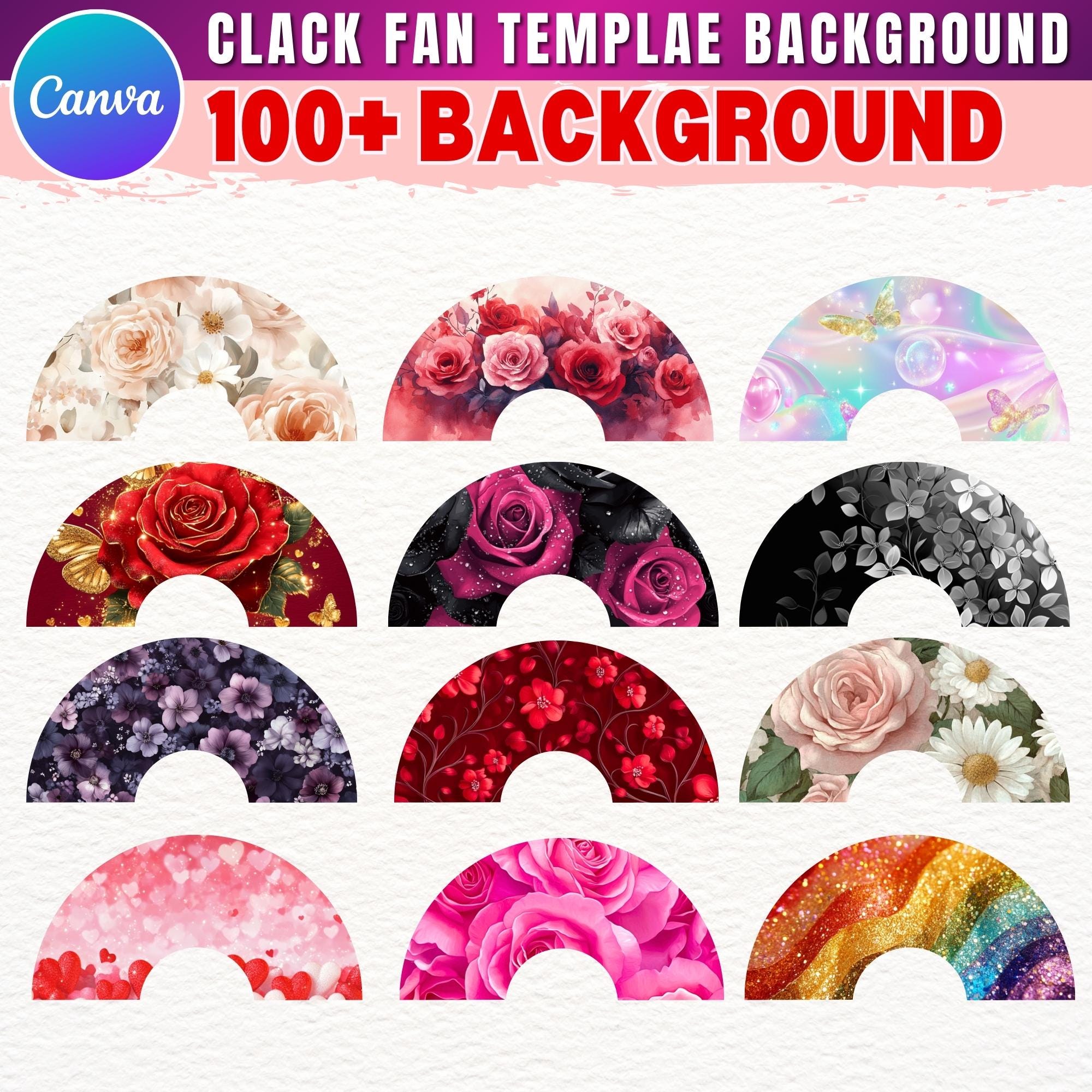 100x Clack Fan Background Templates Bundle, Clack Fan Template ...