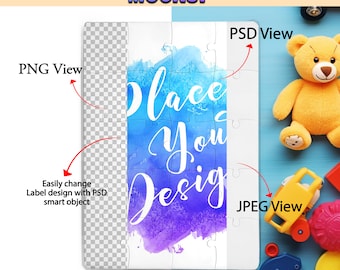 Dye Sublimation A5 20 Piece Puzzle Mockup, Jigsaw Puzzle Template, Insert Your Design & Background Via Smart Canva Frame And Photoshop PSD