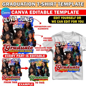 2024 Graduation T Shirt Design Template, Canva Editable Grad Family TShirt Design Template Perfect for Sublimation DTF or DTG