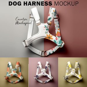 Dog Harness Mockup | Dye Sublimation Dog Harness PSD | Dog Vest Mockup | Insert Design Via Photoshop PSD, Canva PNG
