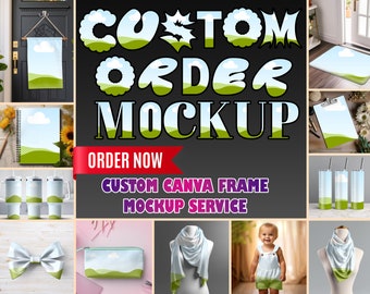 Order Custom Canva Frame Mockup Template | Canva Frame For Product Mockup | Order Any Drag And Drop Canva Frame| Custom Product Canva Frame