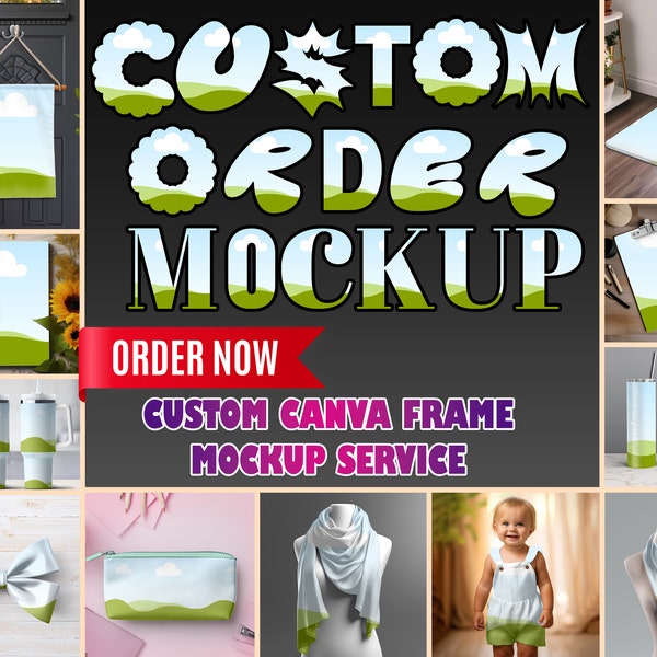 Order Custom Canva Frame Mockup Template | Canva Frame For Product Mockup | Order Any Drag And Drop Canva Frame| Custom Product Canva Frame