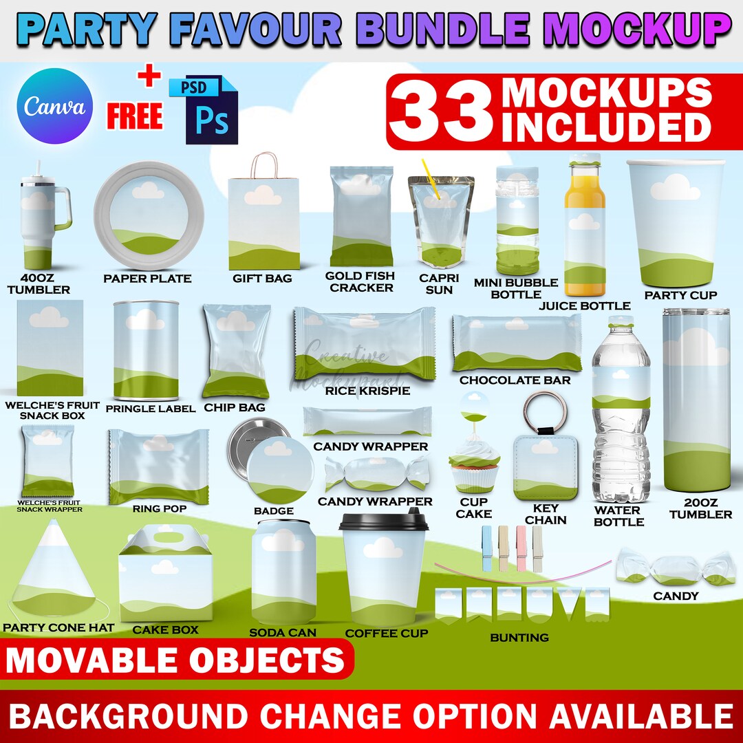 Canva Party Favors