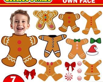Peperkoek voeg je eigen foto toe foto png-bundel, kerstmis foto toevoegen clipart klasdecor prikbord, decor