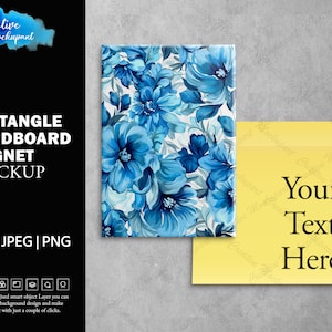 Rechteck Hartfaserplatte Magnet Mockup Für Dye Sublimation | Fügen Sie Ihr eigenes Design über Photoshop Smart PSD-Objekt, Canva PNG & JPG hinzu