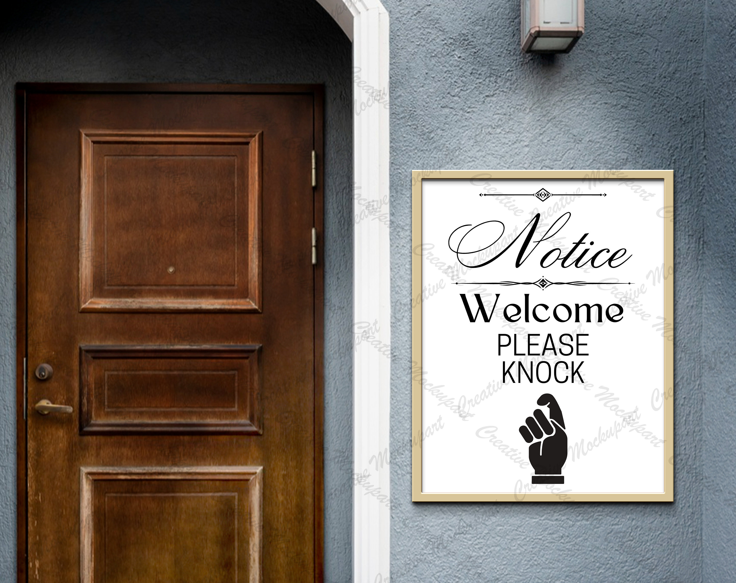 Please Knock Before Entering Sign Printable Pack, Welcome Please Wait ...