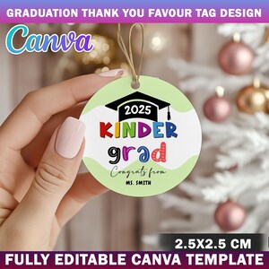 Congratulation Kindergarten Graduation Tag, End Of Year Graduation Gift Tag Printable, Grad Tag, Kindergarten Graduation Favor Tag