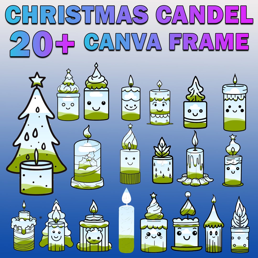 Make Your Own Christmas Candle in Canva Drag & Drop Holiday Etsy