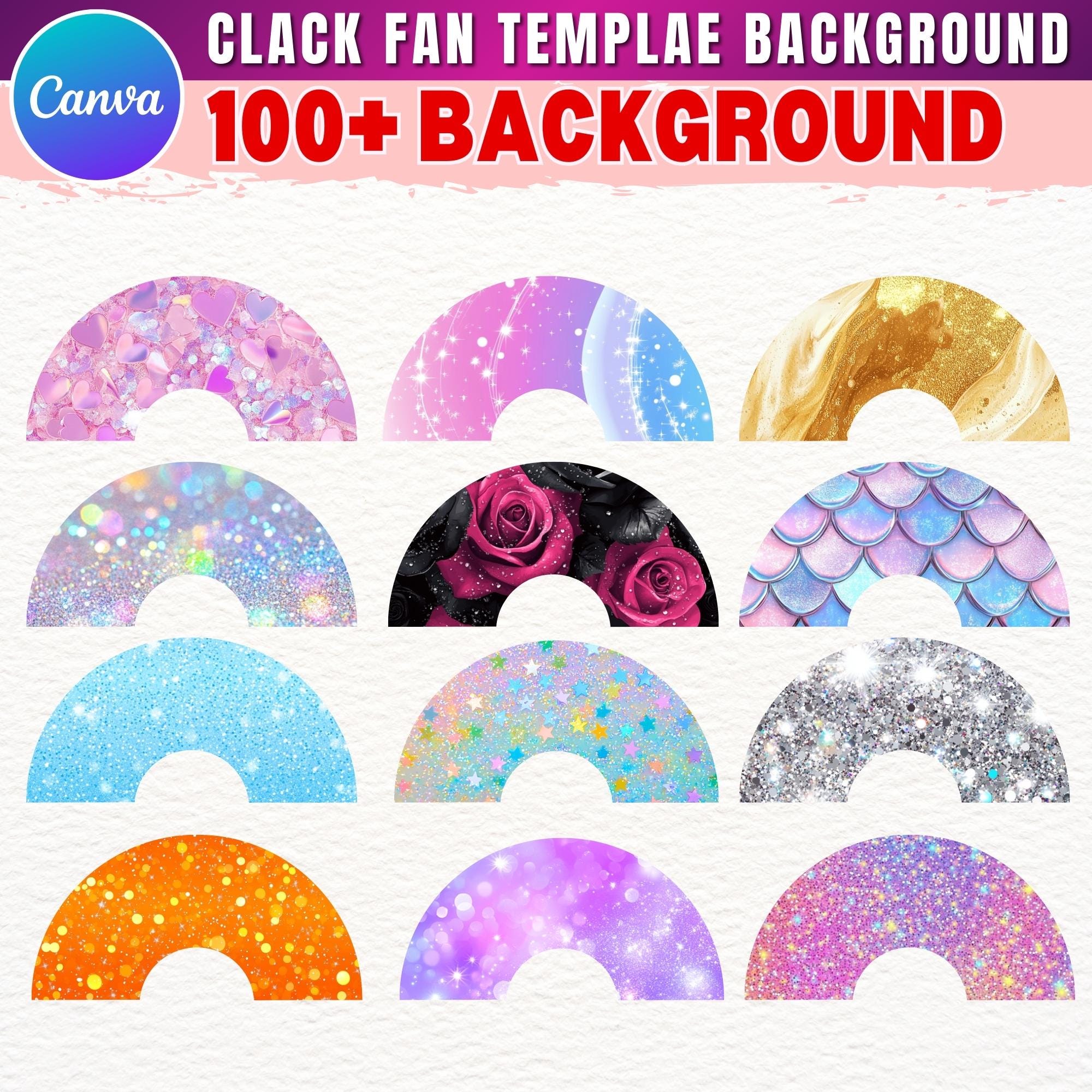 100x Clack Fan Background Templates Bundle, Clack Fan Template ...