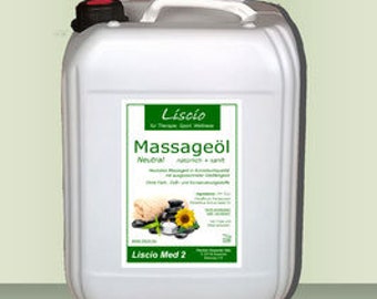 Liscio Med 2 - huile de massage neutre, "naturelle + douce"