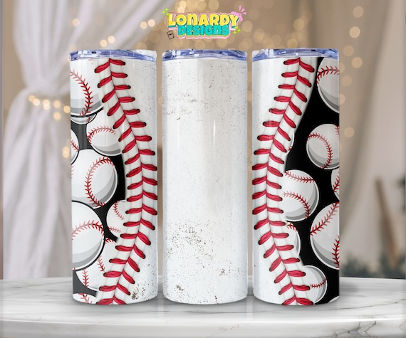 Baseball Tumbler Wrap PNG Baseball Sports Sublimation Design Seamless Baseball Fan Printable Art Game Day 20oz Tumbler Team Support Graphic