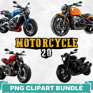 Clipart PNG moto, design sublimatico motociclista, pacchetto PNG Cafe Racer, clipart moto d'epoca, download PNG moto chopper