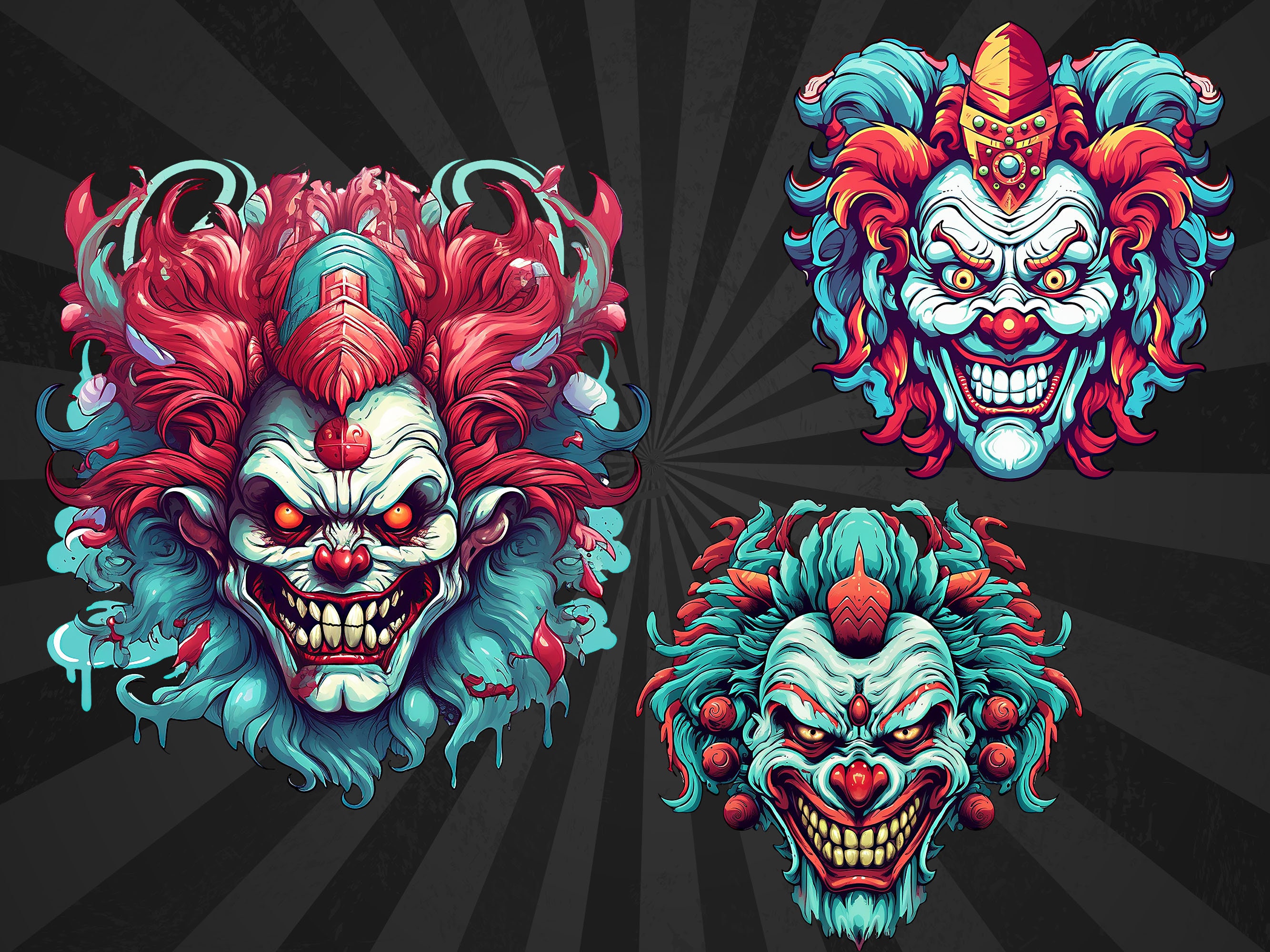Creepy Clowns Printable