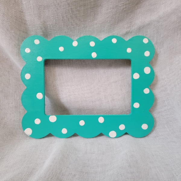 Patterned Photo Frame Polka Dot Frame For Office dorm or bedroom