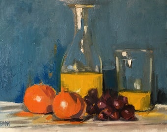 Orange Juice Oil Painting