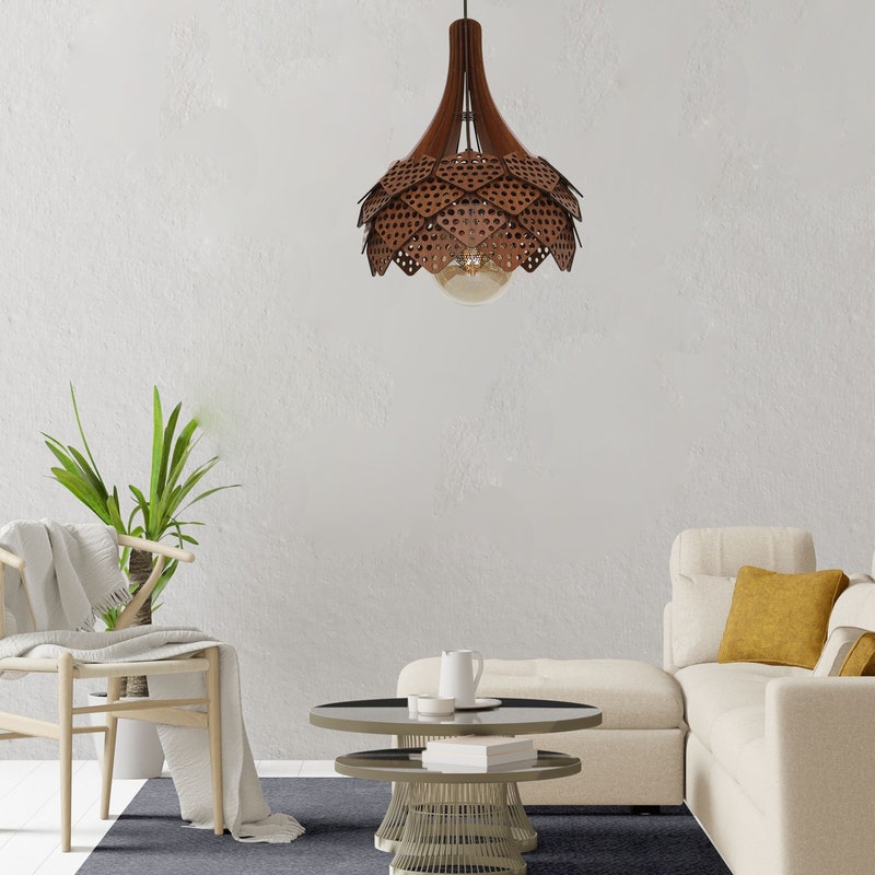 Wood Dining Room Light - Etsy