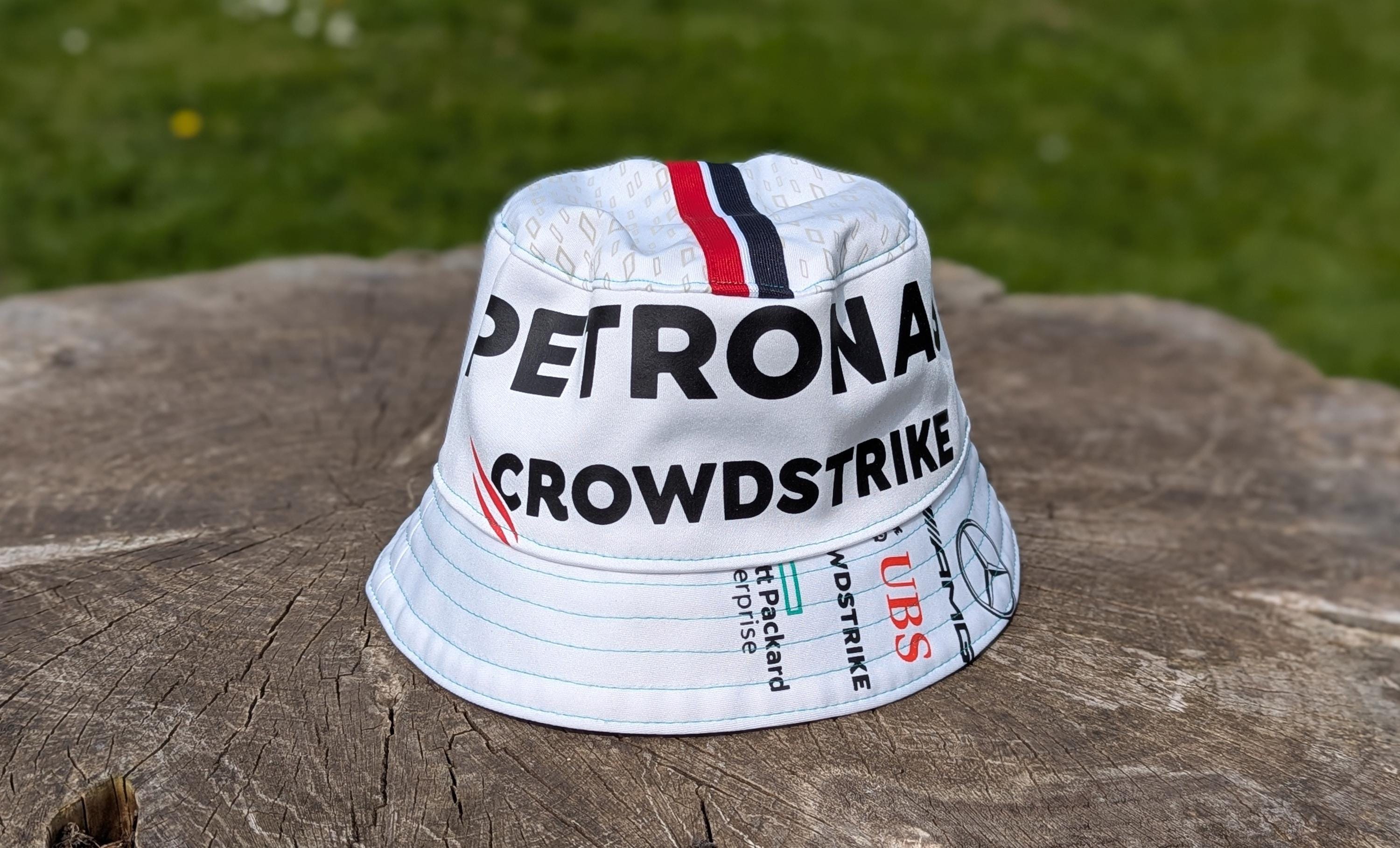 ONE OF A KIND Up-cycled Mercedes Formula Bucket Hat