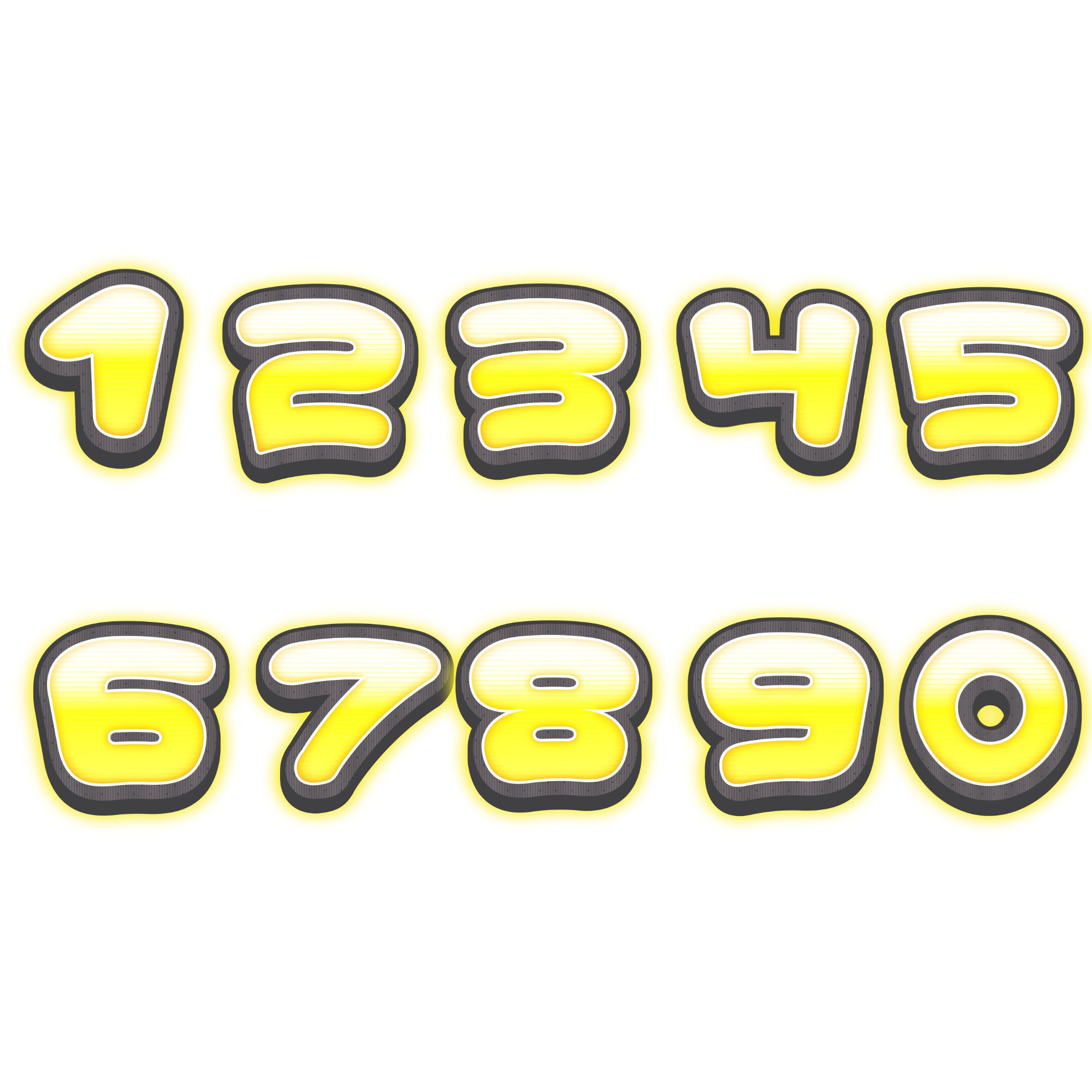 3D Comic Letters Clipart PNG SVG Bundle, Comic Font, Comic Alphabet, 3D ...