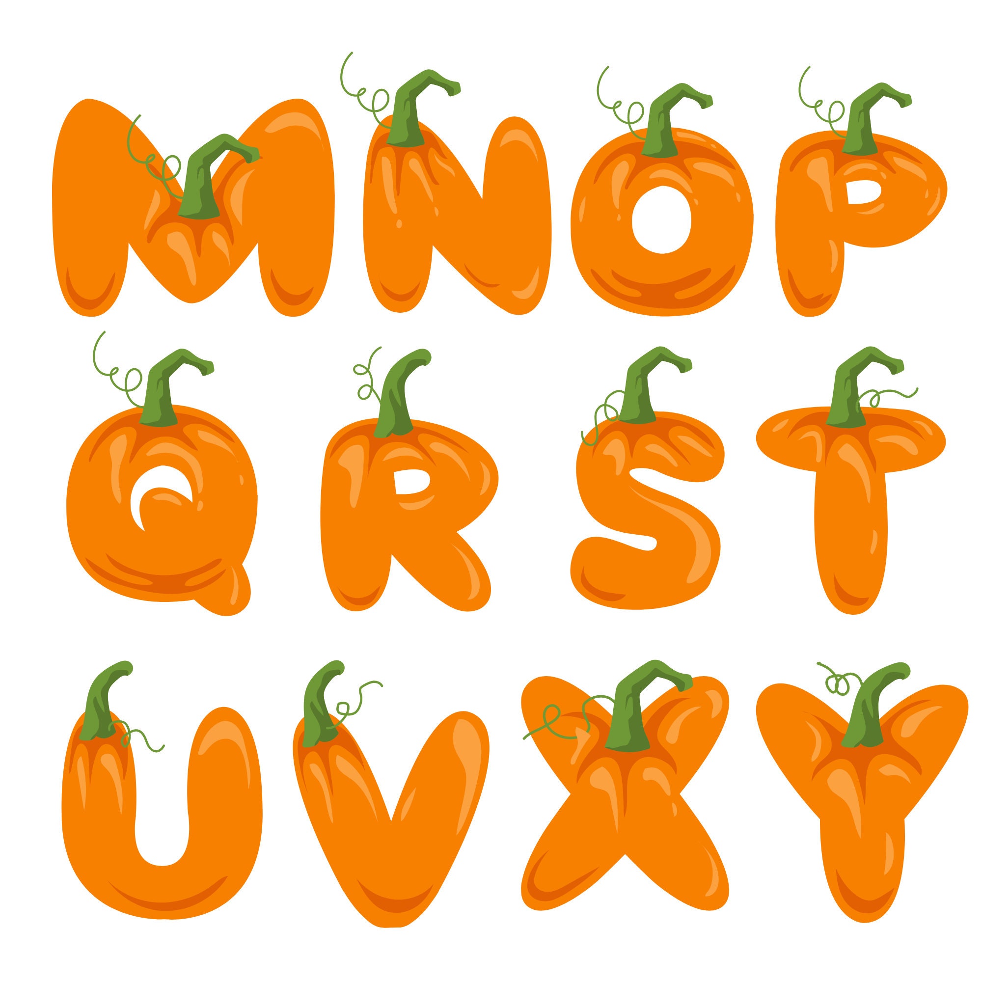 Pumpkin Letters Clipart PNG SVG Bundle Pumpkin Font Pumpkin Alphabet Pumpkin Letters Clipart PNG SVG Bundle Pumpkin Font Pumpkin Alphabet