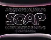 Soap Letters Clipart: Bubbly 3D Font, Printable Alphabet (PNG SVG Bundle)