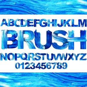Malen Sie Buchstaben Clipart PNG SVG Bundle, Farbenschrift, Farbenalphabet, Pinselschrift, Pinselbuchstaben, Pinselschriftart svg