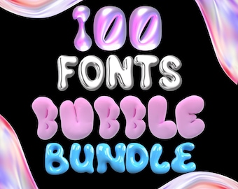 3D Balloon Font: 100 Bubbly Alphabet Letters (PNG & SVG)