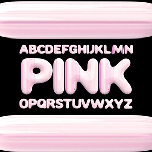 3D Bubbly Letters Clipart Bundle: PNG SVG Alphabet Font