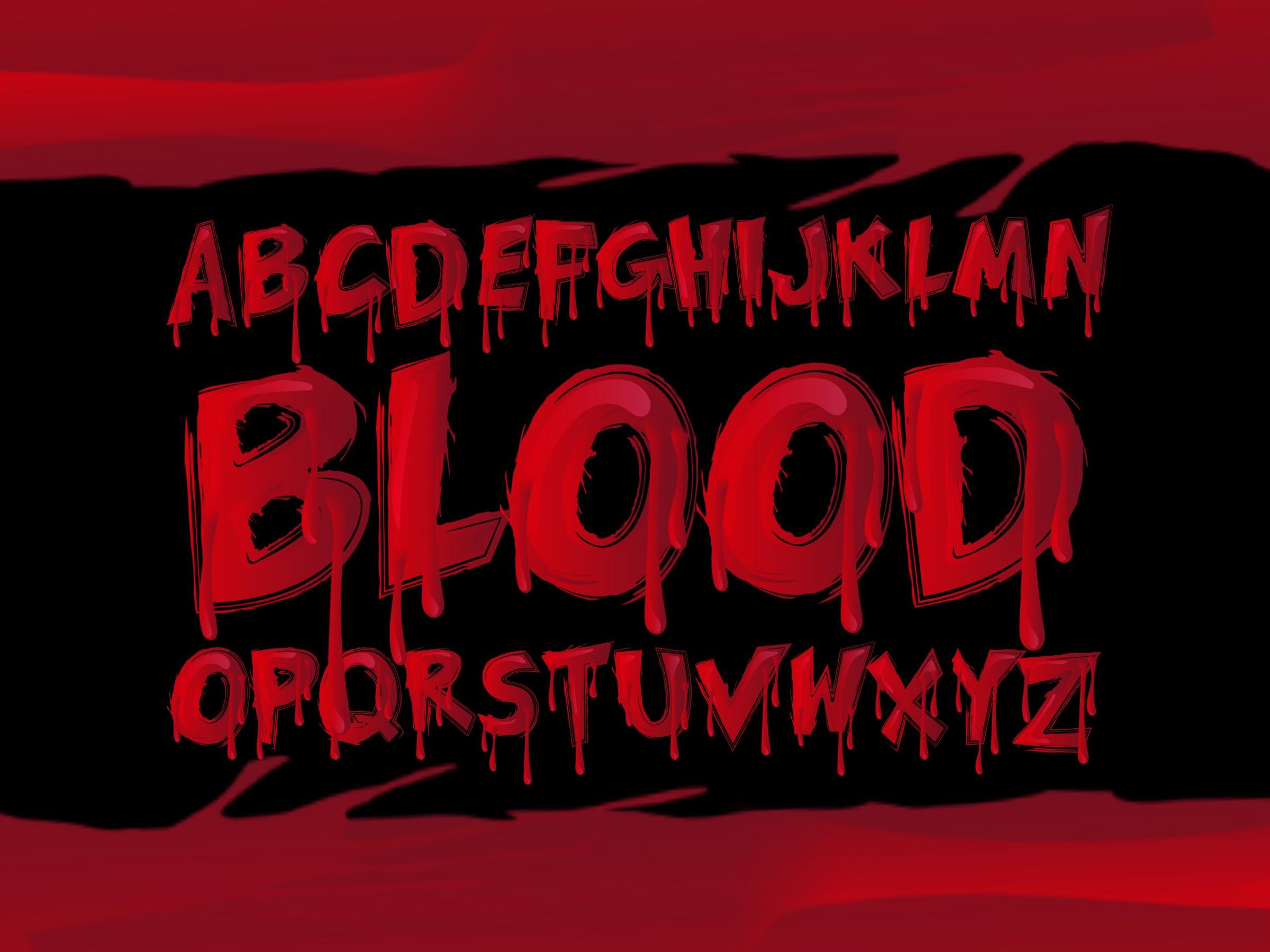 Bloody Letter Art - Etsy