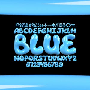 3D Bubbly Letters Clipart Bundle: PNG SVG Alphabet, Numbers