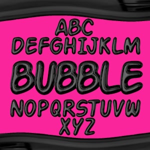 3D Balloon Letters Clipart PNG SVG Bundle, Bubbly Font, Bubbly Alphabet, Balloon Font, Monogram, Doodle, Sublimation, Printable 3D Letters
