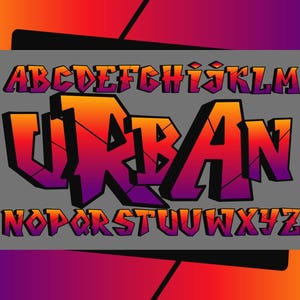 3D Graffiti Letters Clipart PNG SVG Bundle, Graffiti Font, Graffiti Alphabet, 3D Font, Monogram, Hand Drawn Doodle, Sublimation Alpha Set