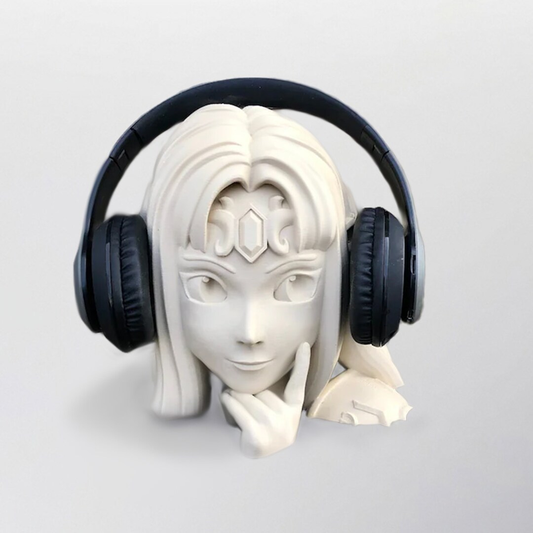 Princess Zelda Headphone Head 3D Printed Headphone Stand Etsy