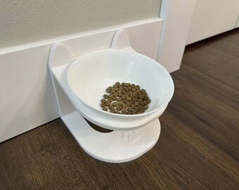 Support de bol surélevé (Chats et petits chiens) - Objet imprimé en 3D.