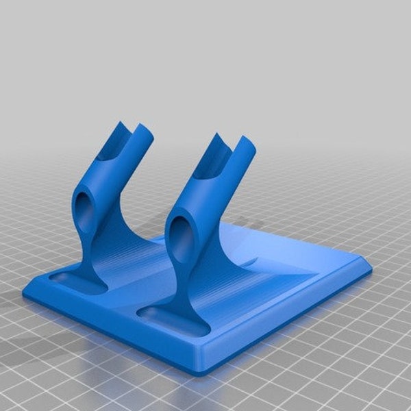 Airbrush Stand Double - 3D STL File - 3D Design 3D Printer.