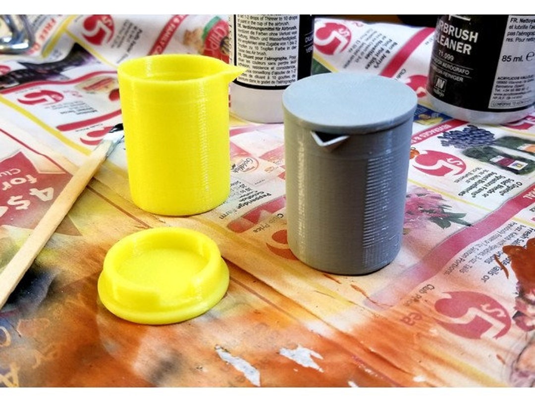 Airbrush Paint Mix Cup 3D STL File 3D Design 3D Printer. Etsy