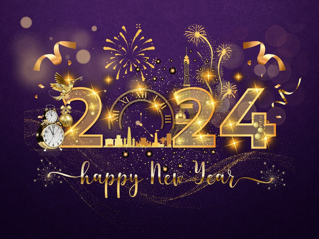 2024 Happy New Year PNG new Year SVG New Year's Eve SVG New Year Party