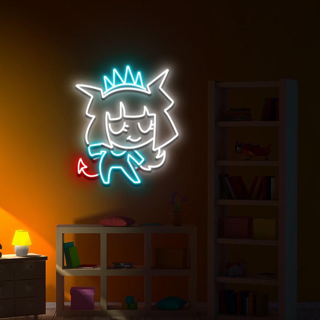 Helltaker Signs Helltaker Neon Sign Cute Lucifer Led Neon Light Sign - Etsy