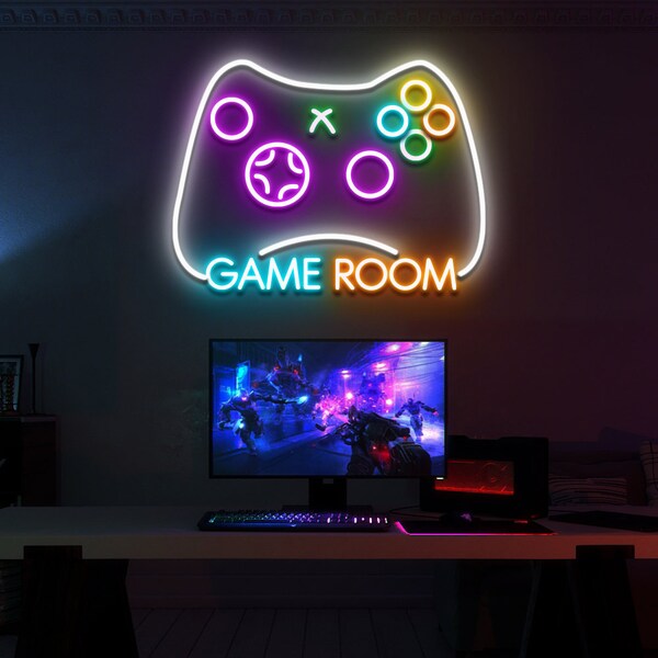 Neon Sign Gaming Etsy
