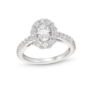 Vera Wang Love Collection Canadian Oval Cut Diamond Frame Engagement Ring Prettiest Women Ring Classic Ring Vintage-style Ring Romantic Ring