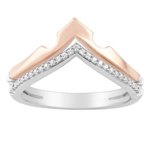 Enchanted Disney Aurora Inspired Diamond Crown Stacked Ring in Sterling Silver Antique Crown Ring Disney Tiara Ring Stunning Engagement Ring
