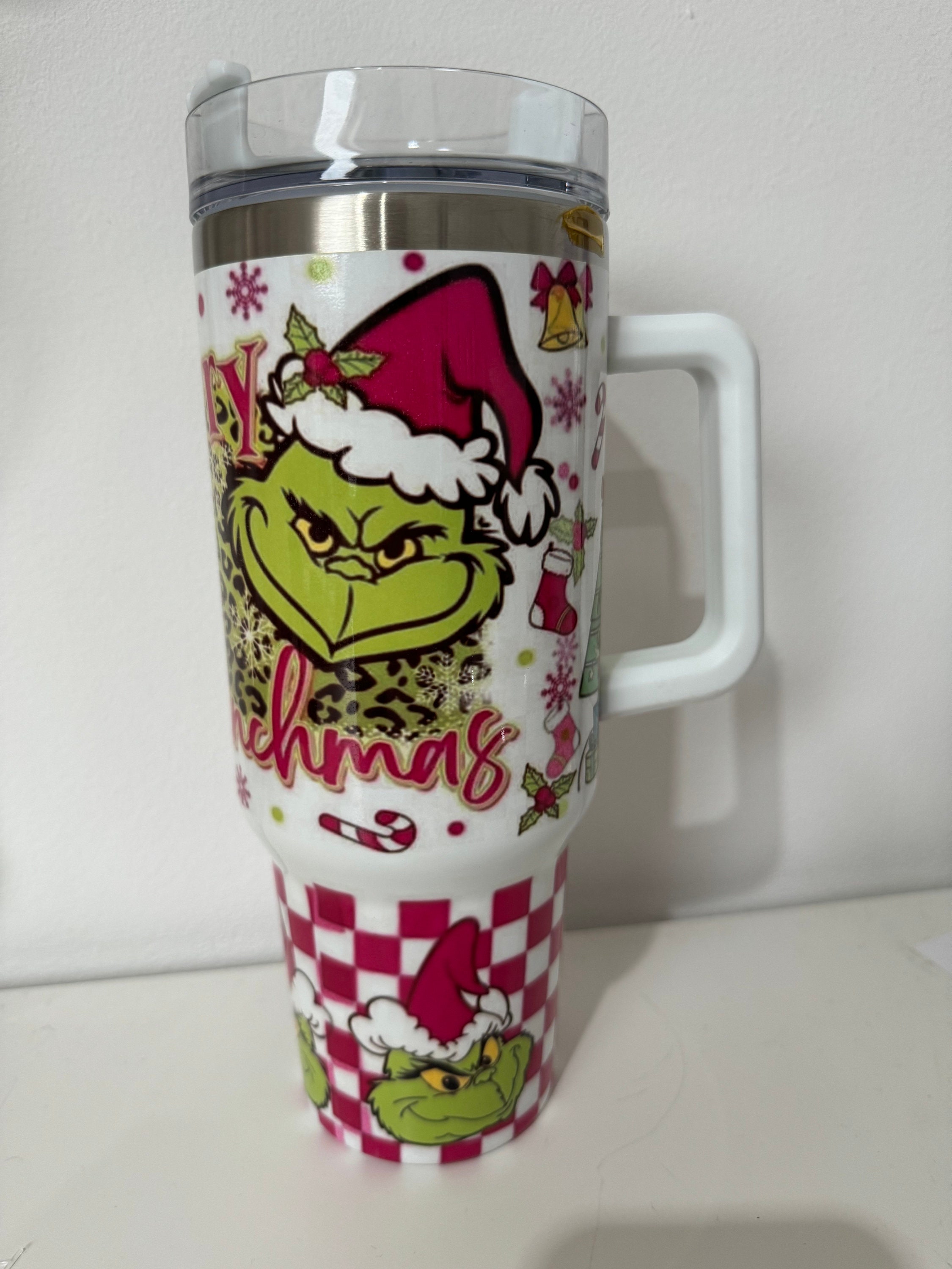 Grinch 40oz Engrave Stanley Tumbler Merry Grinchmas Quencher - The best  gifts are made with Love