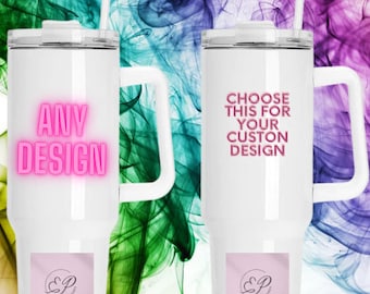 CUSTOM DESIGN 40oz quencher Stanley dupe tumbler