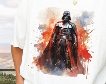 Darth Vader Vintage Tee - Anakin Skywalker Retro Shirt - Classic Darth Vader Graphic