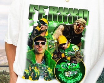 Hip Hop RnB Singer Homage Graphic Unisex T-Shirt - Bootleg Retro 90's Fans Tee Gift - Feid Ferxxo Vintage Washed Shirt