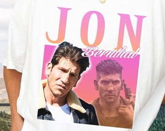 Vintage Bootleg Inspired Tee - Jon Bernthal Homage Classic Graphic Shirt - Retro Funny Tee for Fans