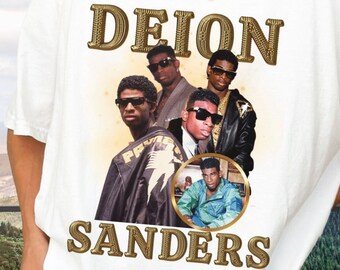 Deion Sanders 'Primetime' Vintage Shirt - Inspired Tour 90's Tee - 100% Cotton Premium Quality Unisex Adult Clothing