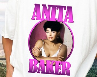 Anita Baker Vintage Retro Design T-Shirt - 80s 90s Rock Style Tee - Rap Tee - Gift for Friends